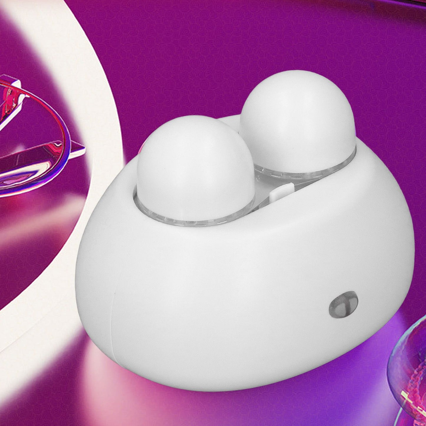 Contact Lens Cleaner Machine Automatic Portable Ultrasonic Contact Lens Cleaning Tool for Home White V1294-YM3117220247412-0421