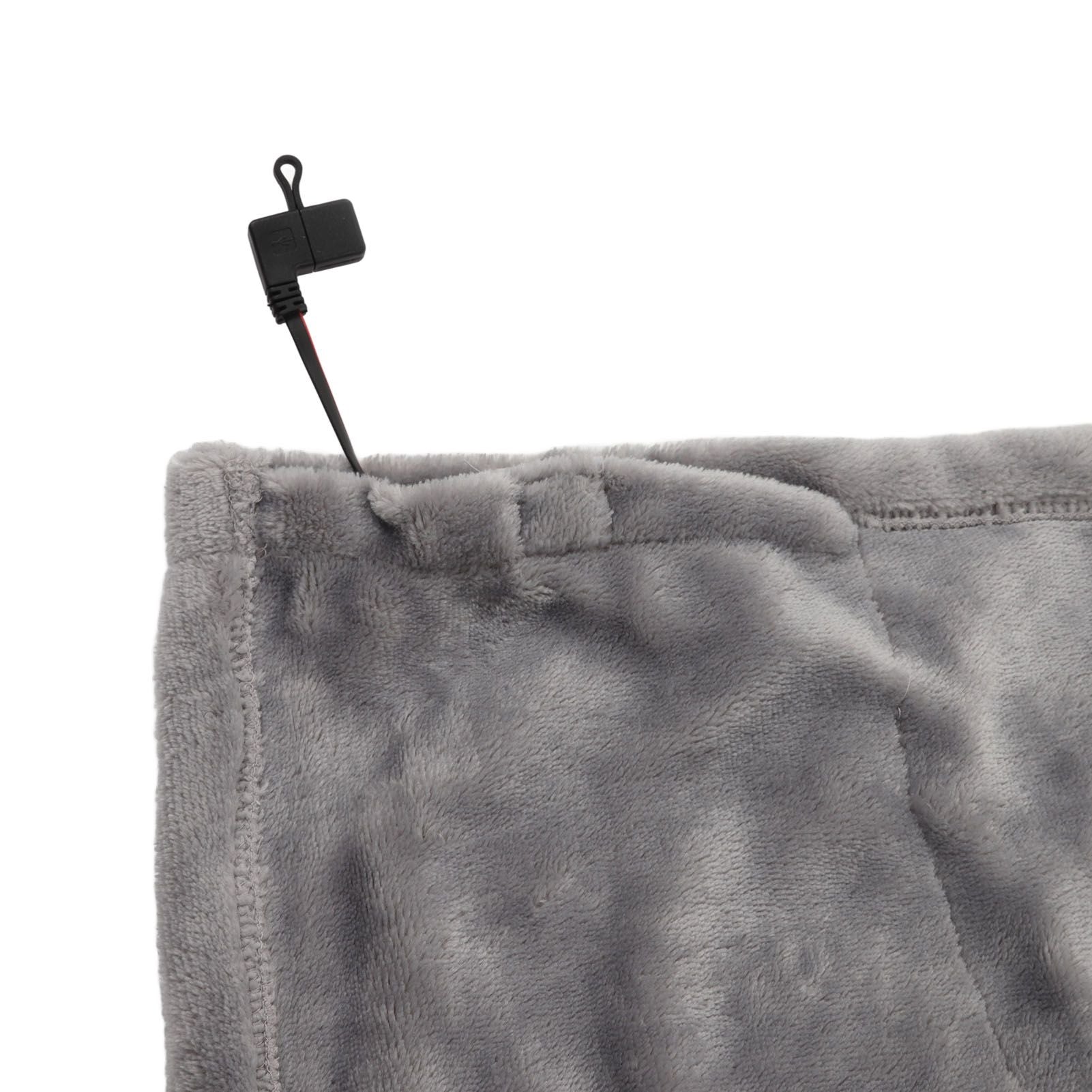 USB Electric Blanket Cozy Soft Portable Temperature Control Machine Washable Heated Shawl Throws for Car Home V1294-YM3117220248011-0421