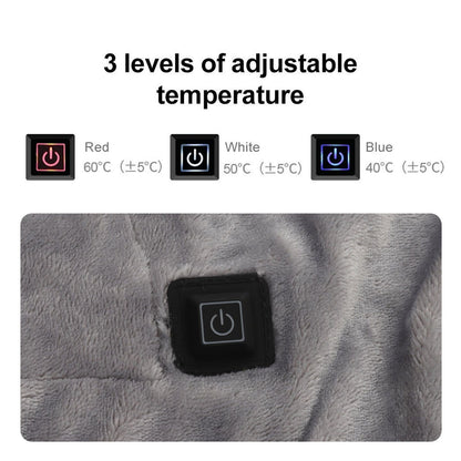 USB Electric Blanket Cozy Soft Portable Temperature Control Machine Washable Heated Shawl Throws for Car Home V1294-YM3117220248011-0421
