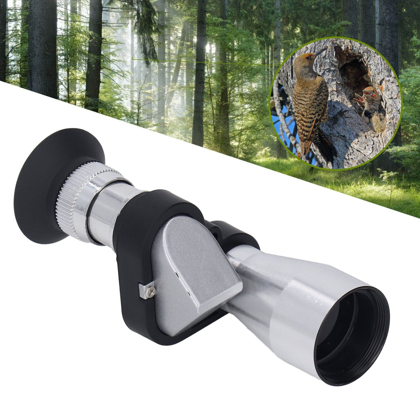 20mm Mini Portable Monocular Aluminium Alloy Wearproof Drop Resistant Waterproof Monocular Telescope with V1294-YM3117220248411-0421