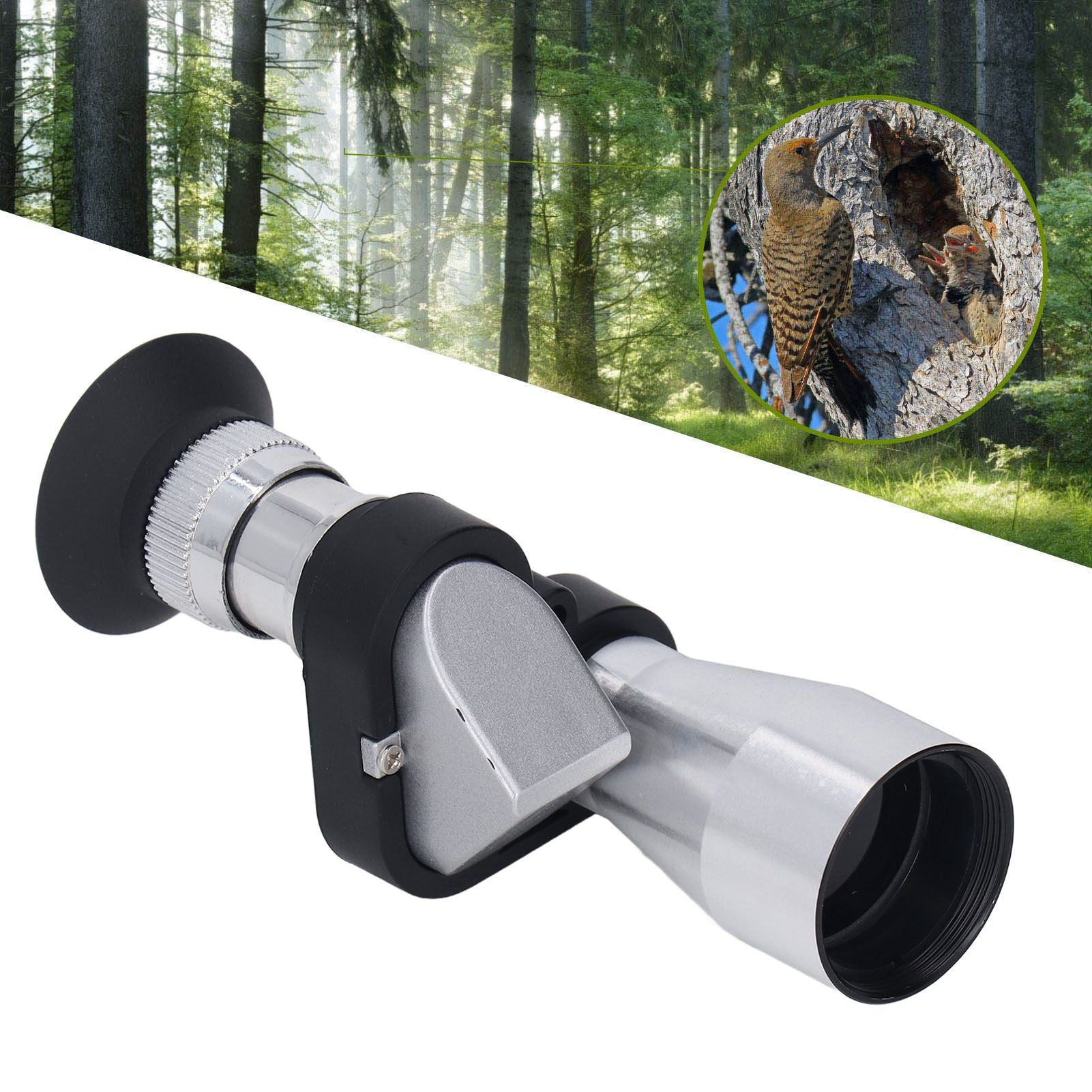 20mm Mini Portable Monocular Aluminium Alloy Wearproof Drop Resistant Waterproof Monocular Telescope with V1294-YM3117220248411-0421