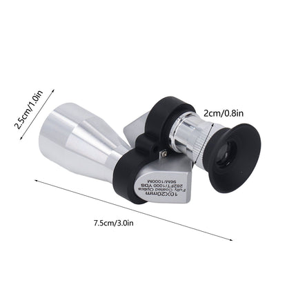 20mm Mini Portable Monocular Aluminium Alloy Wearproof Drop Resistant Waterproof Monocular Telescope with V1294-YM3117220248411-0421