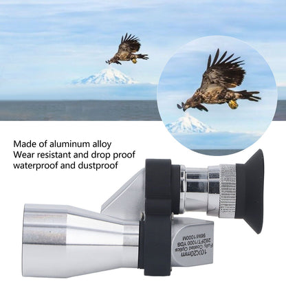 20mm Mini Portable Monocular Aluminium Alloy Wearproof Drop Resistant Waterproof Monocular Telescope with V1294-YM3117220248411-0421