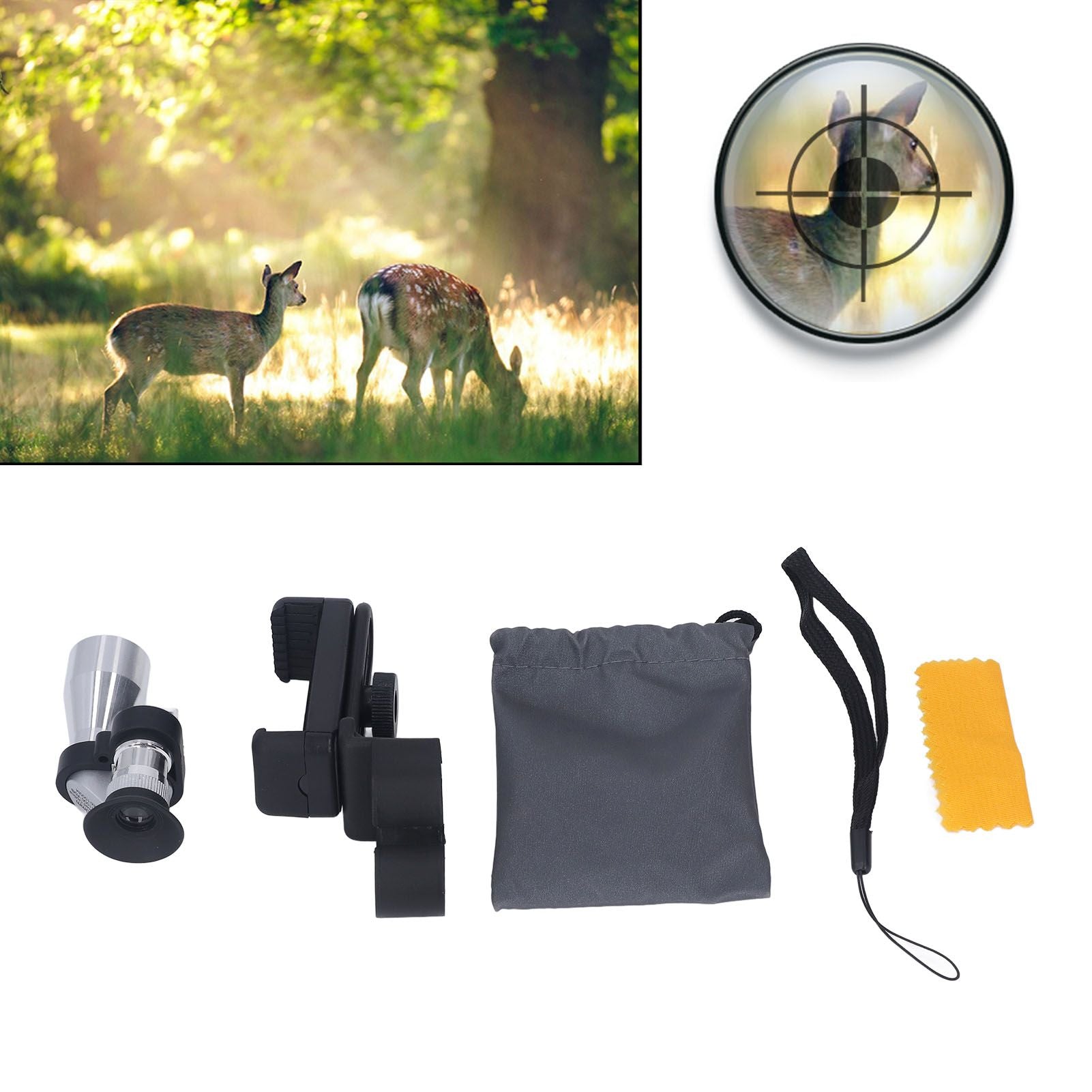 20mm Mini Portable Monocular Aluminium Alloy Wearproof Drop Resistant Waterproof Monocular Telescope with V1294-YM3117220248411-0421