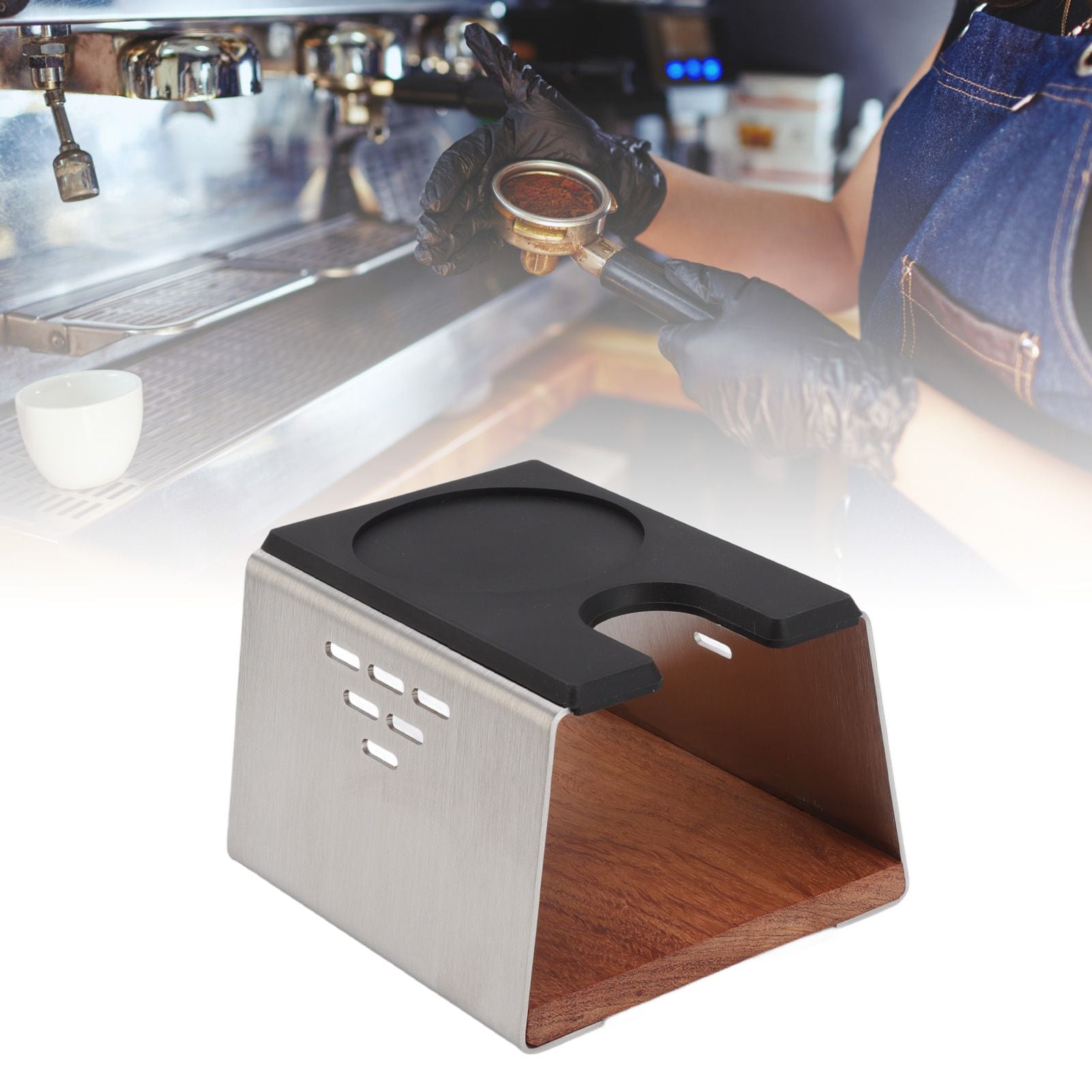 Coffee Tamper Holder Coffee Tamper Station Stand for Home Cafe Restaurant Hotel Office V1294-YM3118220229111-0421