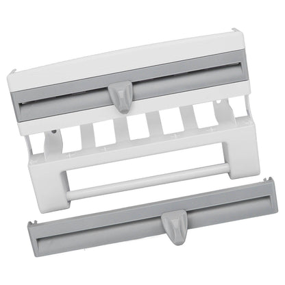 Cling Film Holder Wall Mount Multifunctional Cling Film Cutter with Screws for Kitchen Grey Blue V1294-YM3118220232612-0421