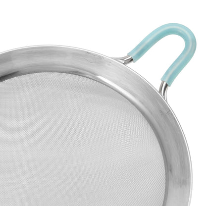 60 Mesh Fine Strainer Stainless Steel Handheld Flour Colander with Long Handle for Kitchen 14cm/5.5in V1294-YM3118220234911-0421