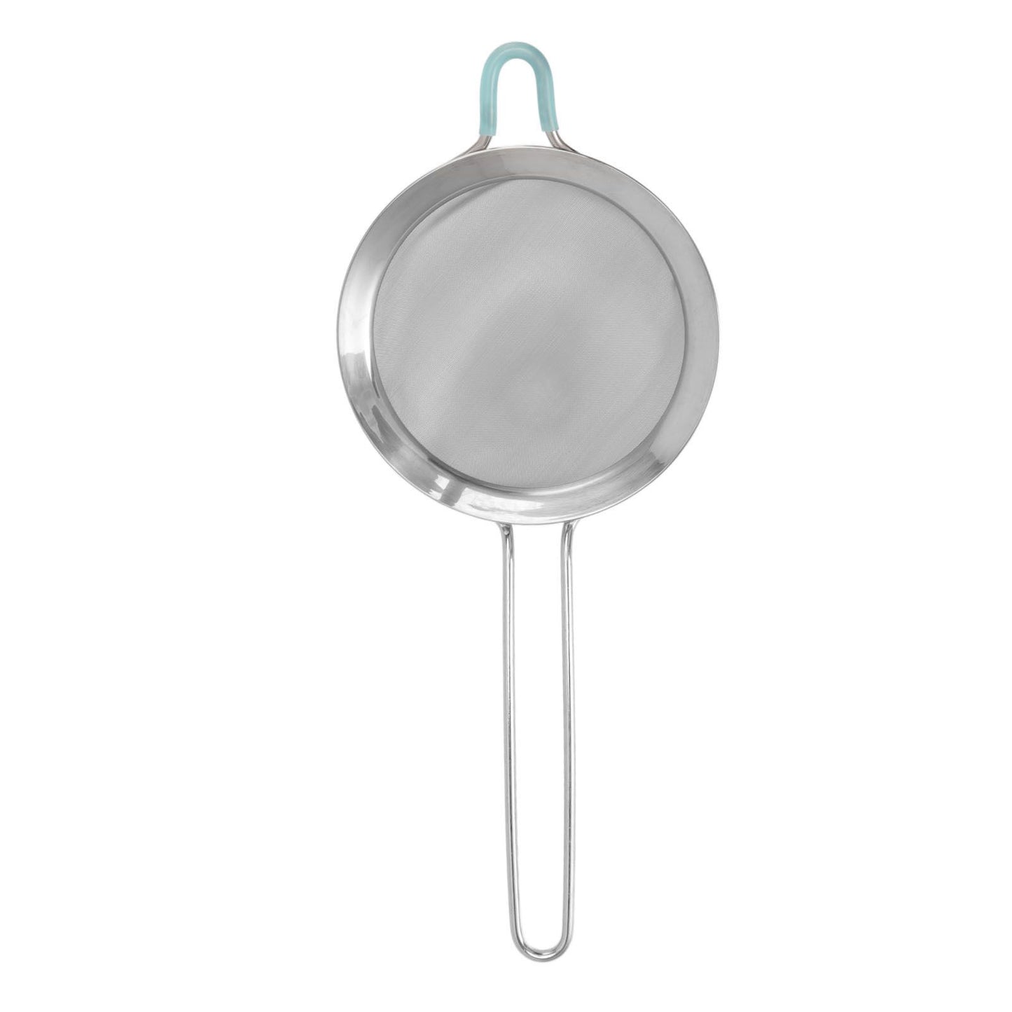 60 Mesh Fine Strainer Stainless Steel Handheld Flour Colander with Long Handle for Kitchen 20cm/7.9in V1294-YM3118220234912-0421