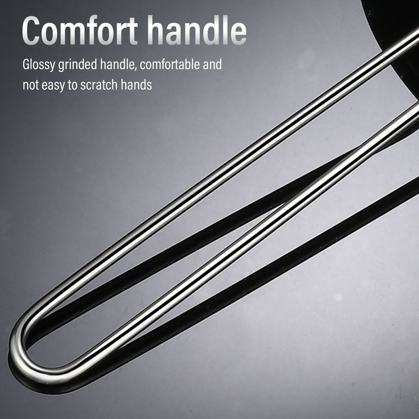 60 Mesh Fine Strainer Stainless Steel Handheld Flour Colander with Long Handle for Kitchen 20cm/7.9in V1294-YM3118220234912-0421