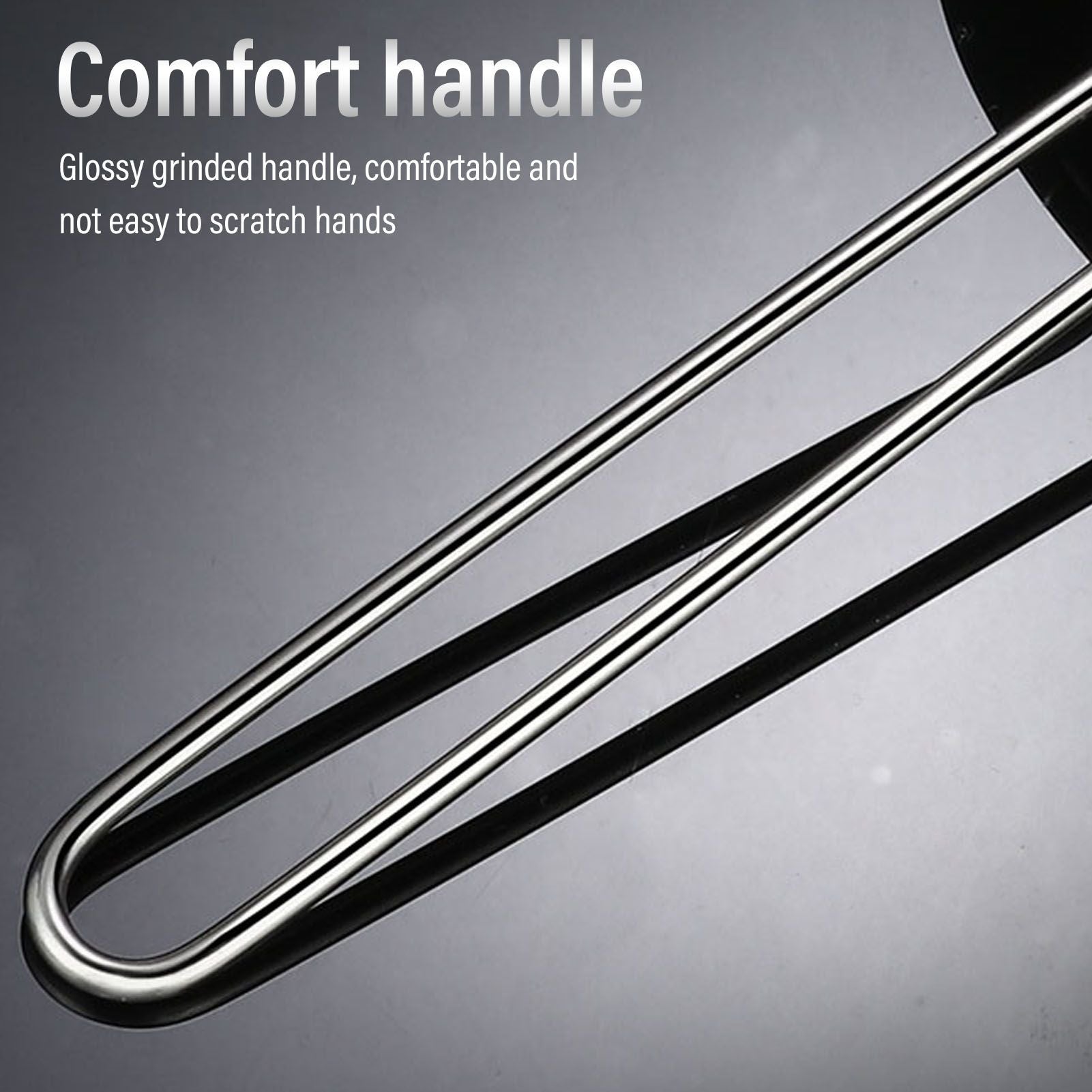 60 Mesh Fine Strainer Stainless Steel Handheld Flour Colander with Long Handle for Kitchen 20cm/7.9in V1294-YM3118220234912-0421