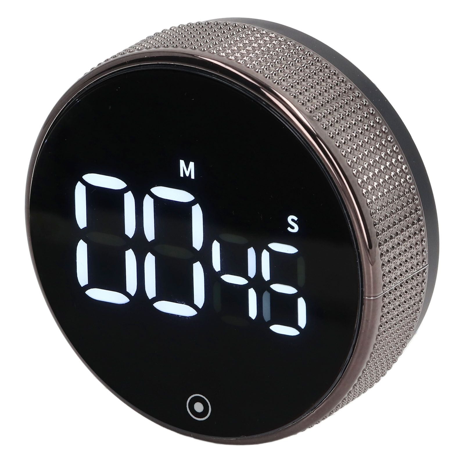 Kitchen Timer Rotating Silent Magnetic Suction Kids Study Timer LED Countdown Timer Black V1294-YM3118220235011-0421