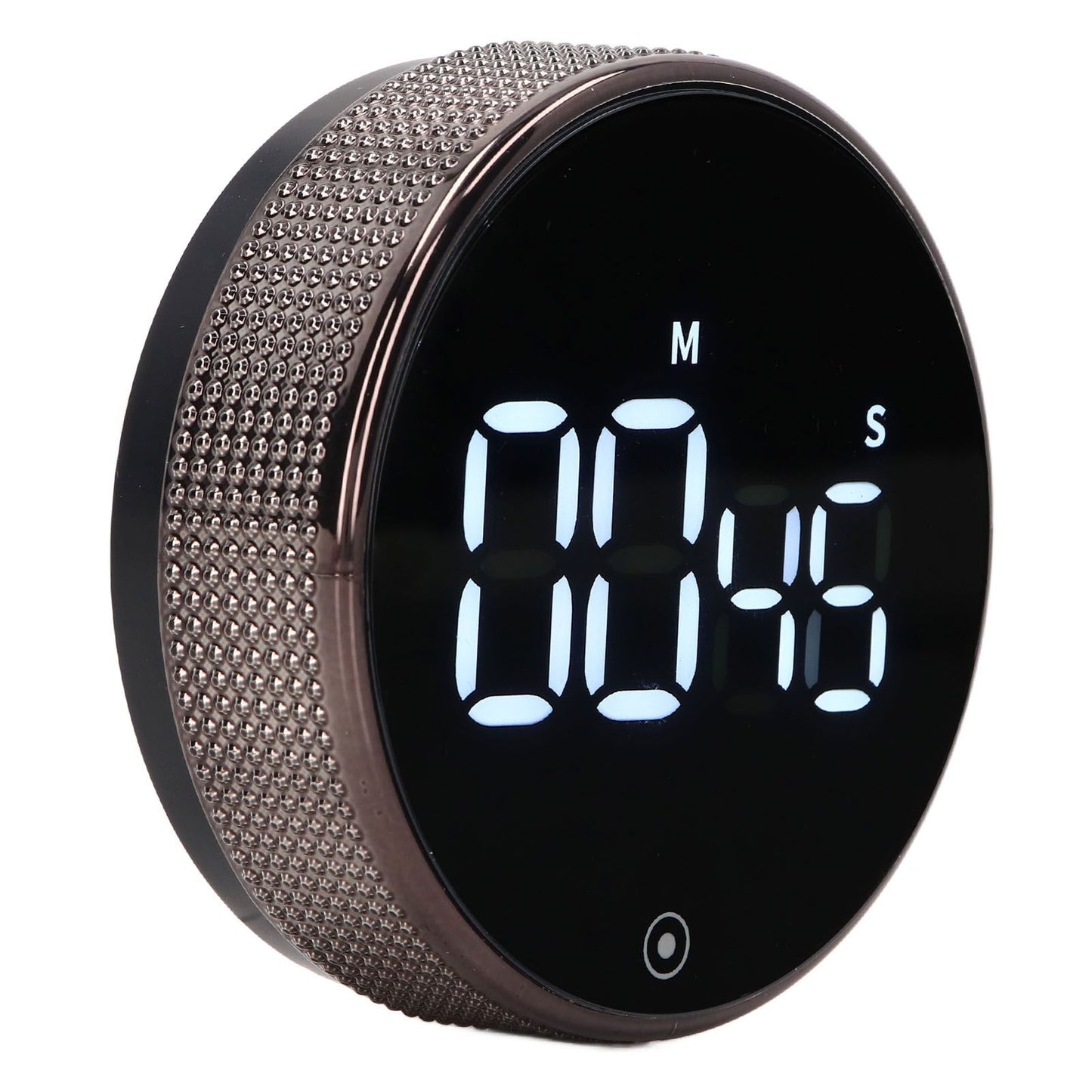 Kitchen Timer Rotating Silent Magnetic Suction Kids Study Timer LED Countdown Timer Black V1294-YM3118220235011-0421