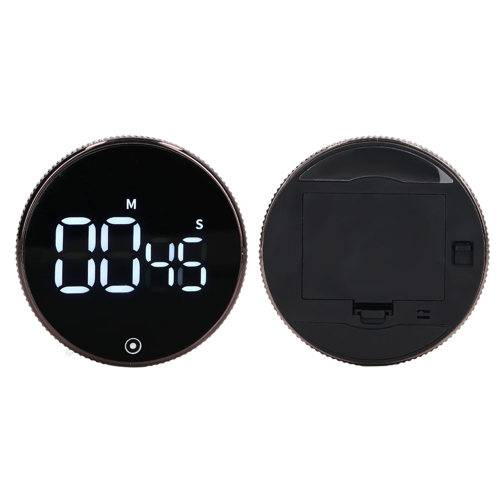 Kitchen Timer Rotating Silent Magnetic Suction Kids Study Timer LED Countdown Timer Black V1294-YM3118220235011-0421