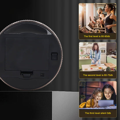 Kitchen Timer Rotating Silent Magnetic Suction Kids Study Timer LED Countdown Timer Black V1294-YM3118220235011-0421