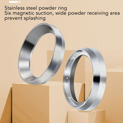 Intelligent Dosing Ring Brewing Bowl Portafilter Magnetic Coffee Powder Dosing Ring Making Tool 51mm V1294-YM3118220235411-0421