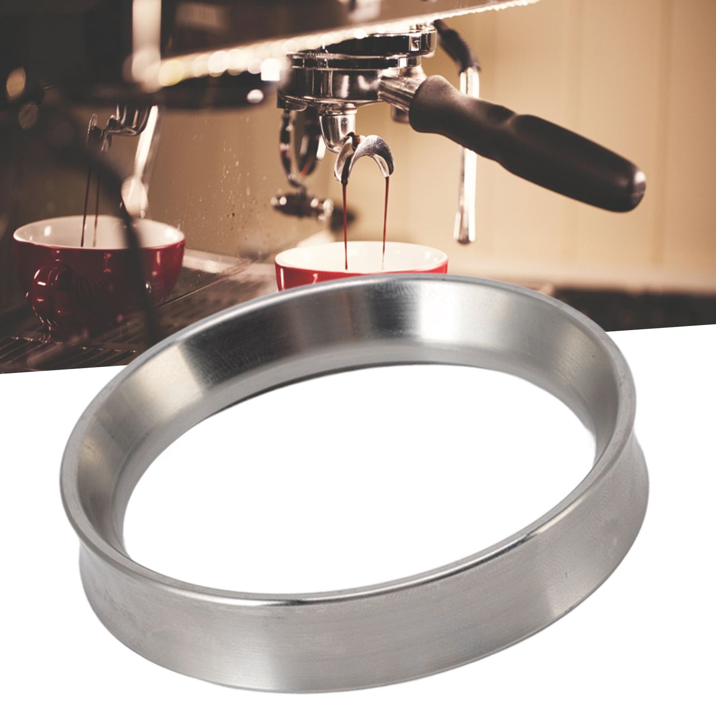Intelligent Dosing Ring Brewing Bowl Portafilter Magnetic Coffee Powder Dosing Ring Making Tool 57.5mm V1294-YM3118220235413-0421