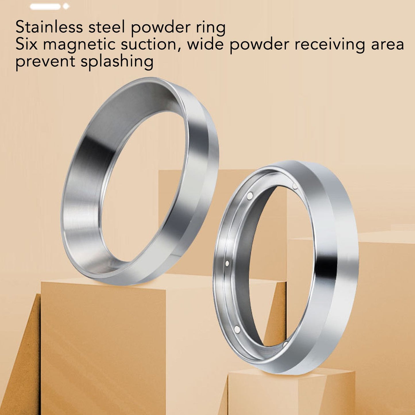 Intelligent Dosing Ring Brewing Bowl Portafilter Magnetic Coffee Powder Dosing Ring Making Tool 57.5mm V1294-YM3118220235413-0421