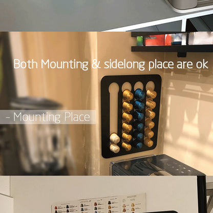 Wall Capsule Holder Compatible For VertuoLine Capsule Pods Vertically Horizontally Mounted Coffee Capsule V1294-YM3118220235811-0421