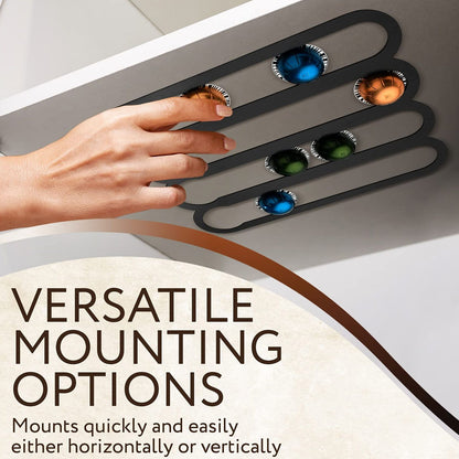 Wall Capsule Holder Compatible For VertuoLine Capsule Pods Vertically Horizontally Mounted Coffee Capsule V1294-YM3118220235811-0421