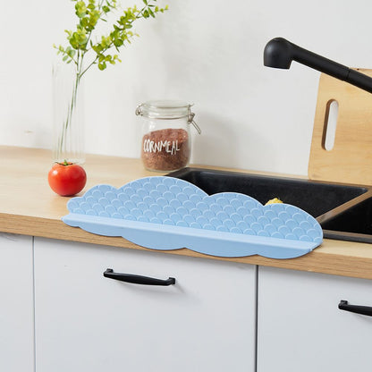 Kitchen Sink Water Splashing Guard Silicone Water Splatter Guard with Suction Cup for Dishes Washing Light V1294-YM3118220235911-0421