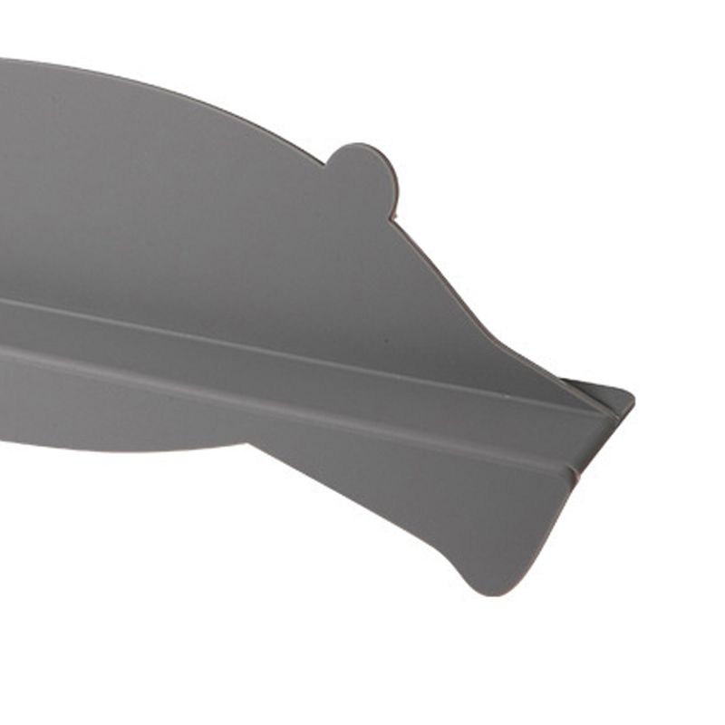 Kitchen Sink Water Splashing Guard Silicone Water Splatter Guard with Suction Cup for Dishes Washing Grey Bear V1294-YM3118220235912-0421