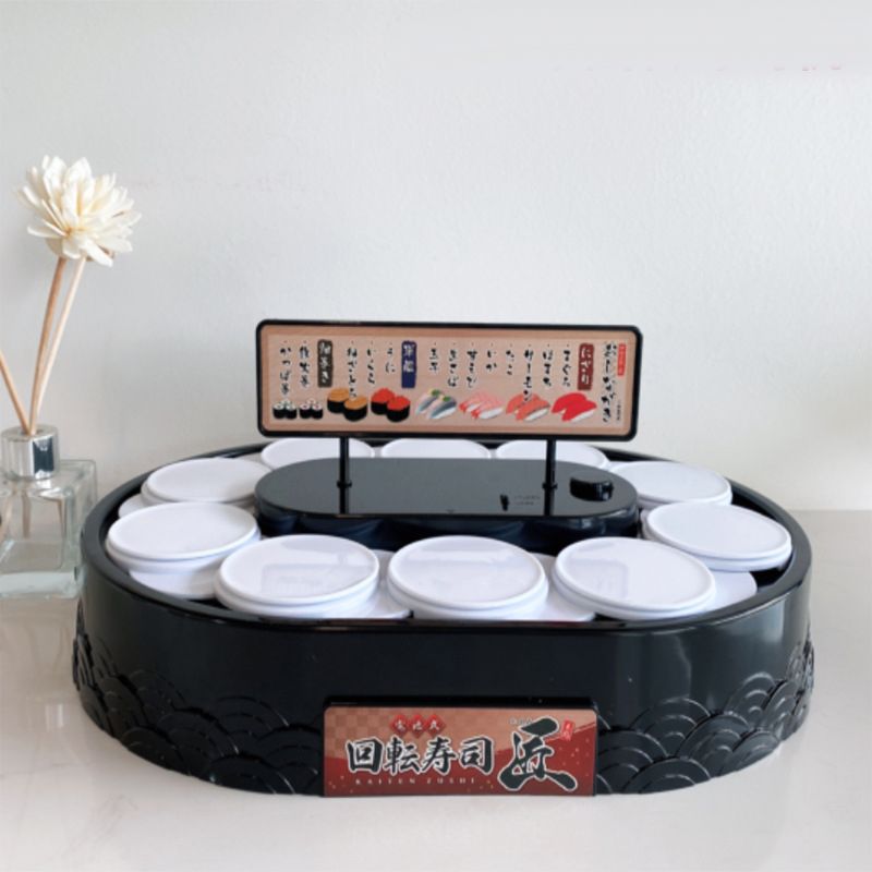 Rotating Cupcakes Machine Automatic Rotating Display Table Swing Tray for Kids Birthday Party Gifts Sushi V1294-YM3118220236011-0421