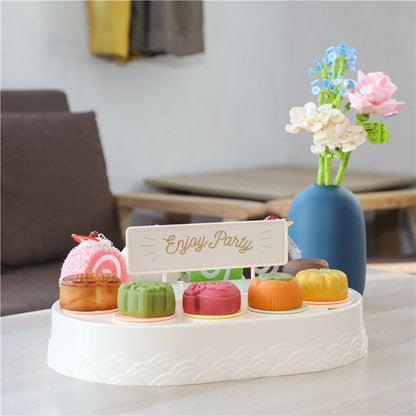 Rotating Cupcakes Machine Automatic Rotating Display Table Swing Tray for Kids Birthday Party Gifts Dessert V1294-YM3118220236012-0421