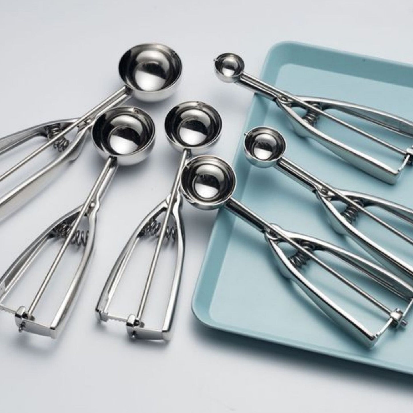 Stainless Steel Ice Cream Scoop Manual Ice Cream Ball Digger Scoop Kitchen Accessories 6cm/2.4in V1294-YM3118220236111-0421