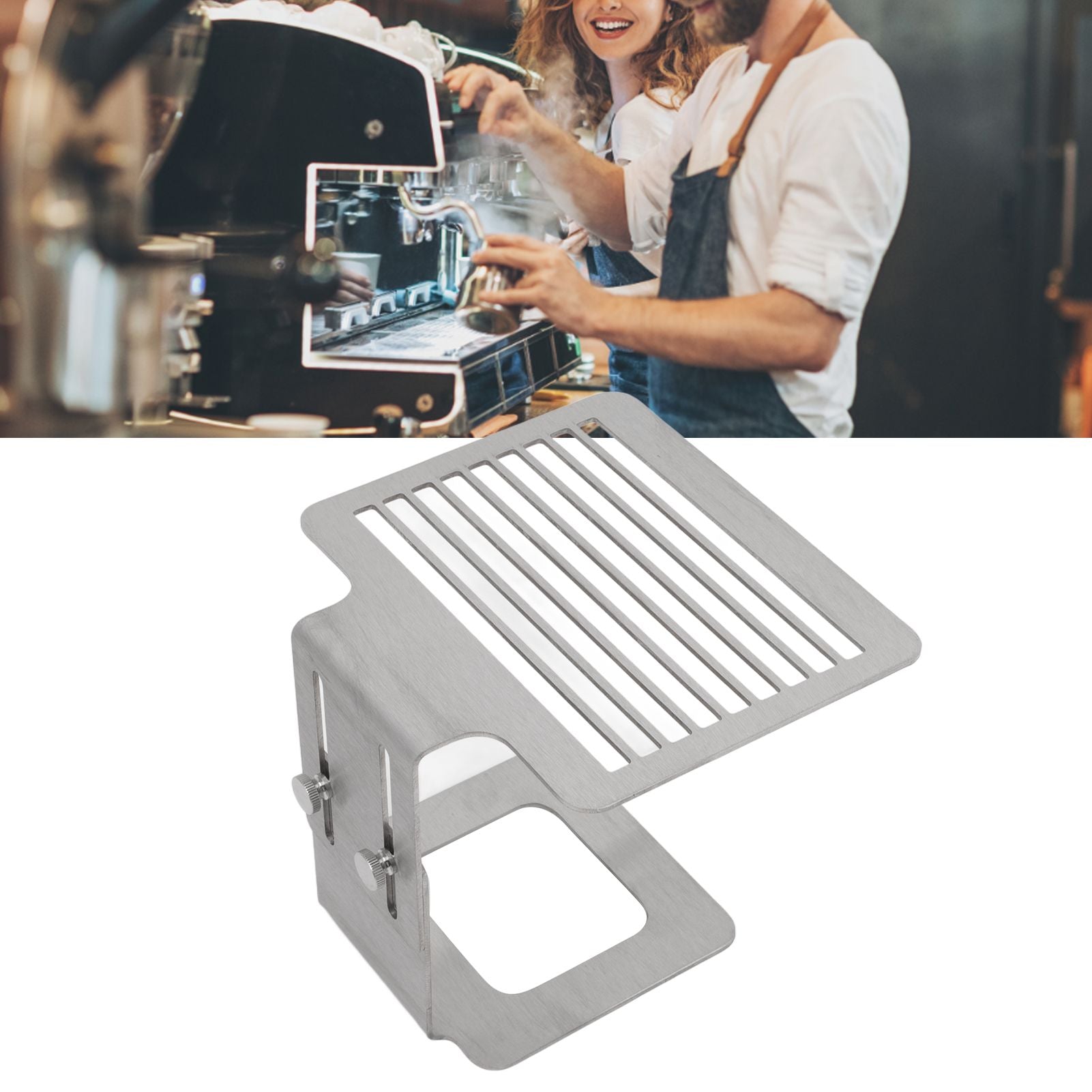 Coffee Machine Scale Rack Stainless Steel Height Adjustable Strong Weighing Rack Silver V1294-YM3118220236211-0421