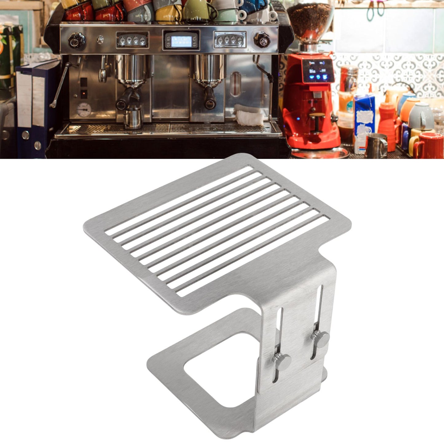 Coffee Machine Scale Rack Stainless Steel Height Adjustable Strong Weighing Rack Silver V1294-YM3118220236211-0421
