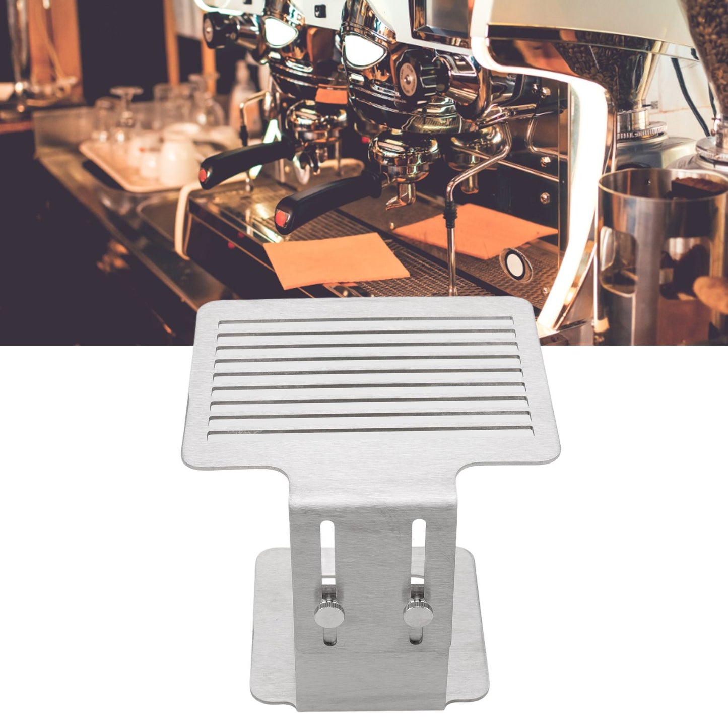 Coffee Machine Scale Rack Stainless Steel Height Adjustable Strong Weighing Rack Silver V1294-YM3118220236211-0421