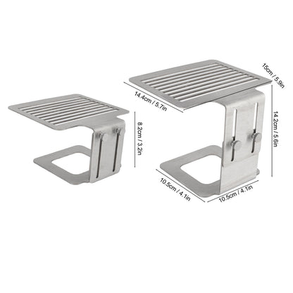 Coffee Machine Scale Rack Stainless Steel Height Adjustable Strong Weighing Rack Silver V1294-YM3118220236211-0421