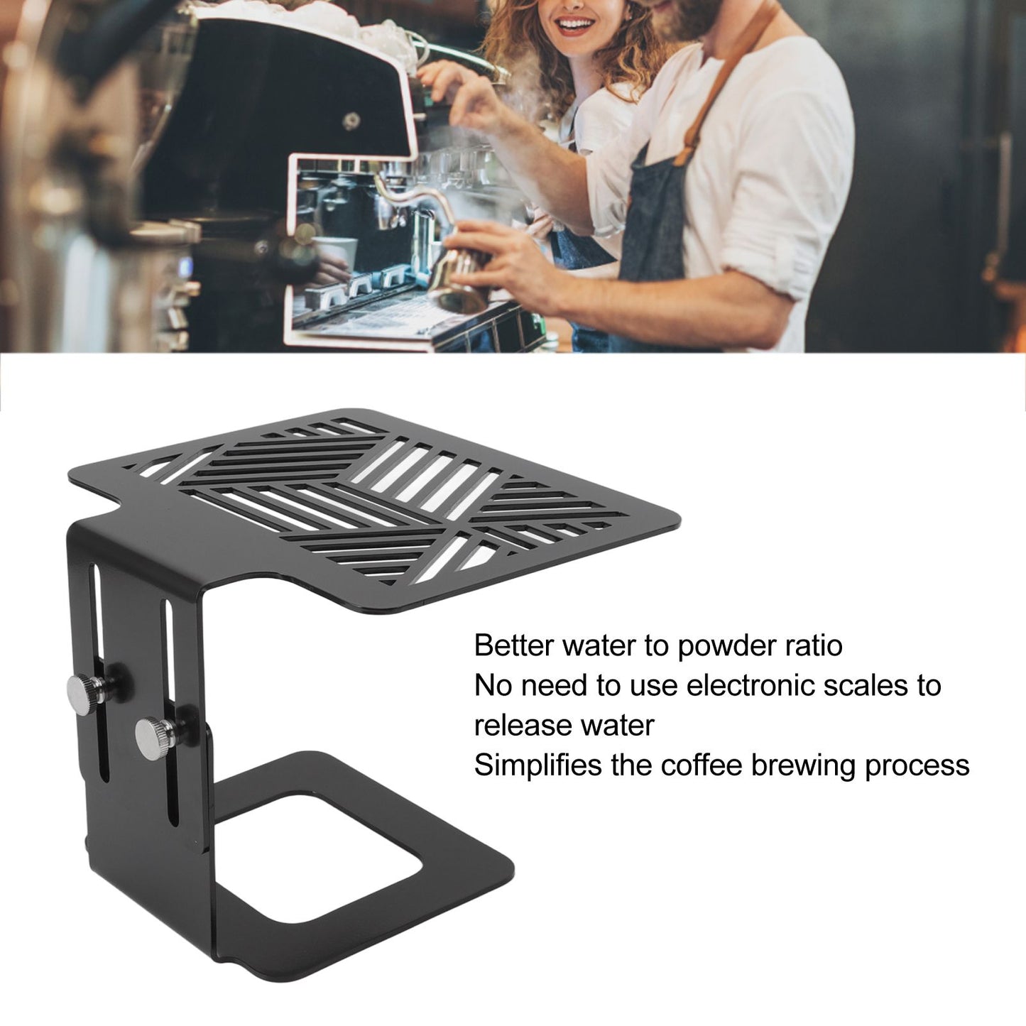 Coffee Machine Electronic Scale Rack 304 Stainless Steel Adjustable Height Coffee Machine Scale Weighing V1294-YM3118220236412-0421