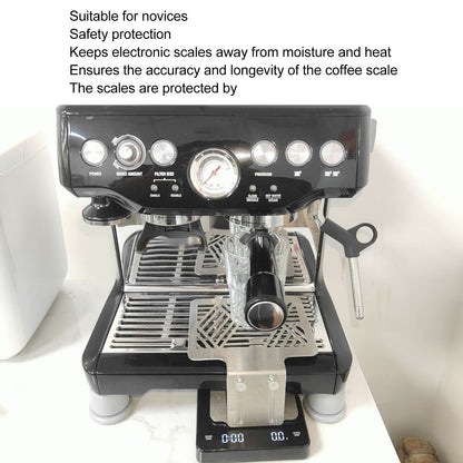 Coffee Machine Electronic Scale Rack 304 Stainless Steel Adjustable Height Coffee Machine Scale Weighing V1294-YM3118220236412-0421
