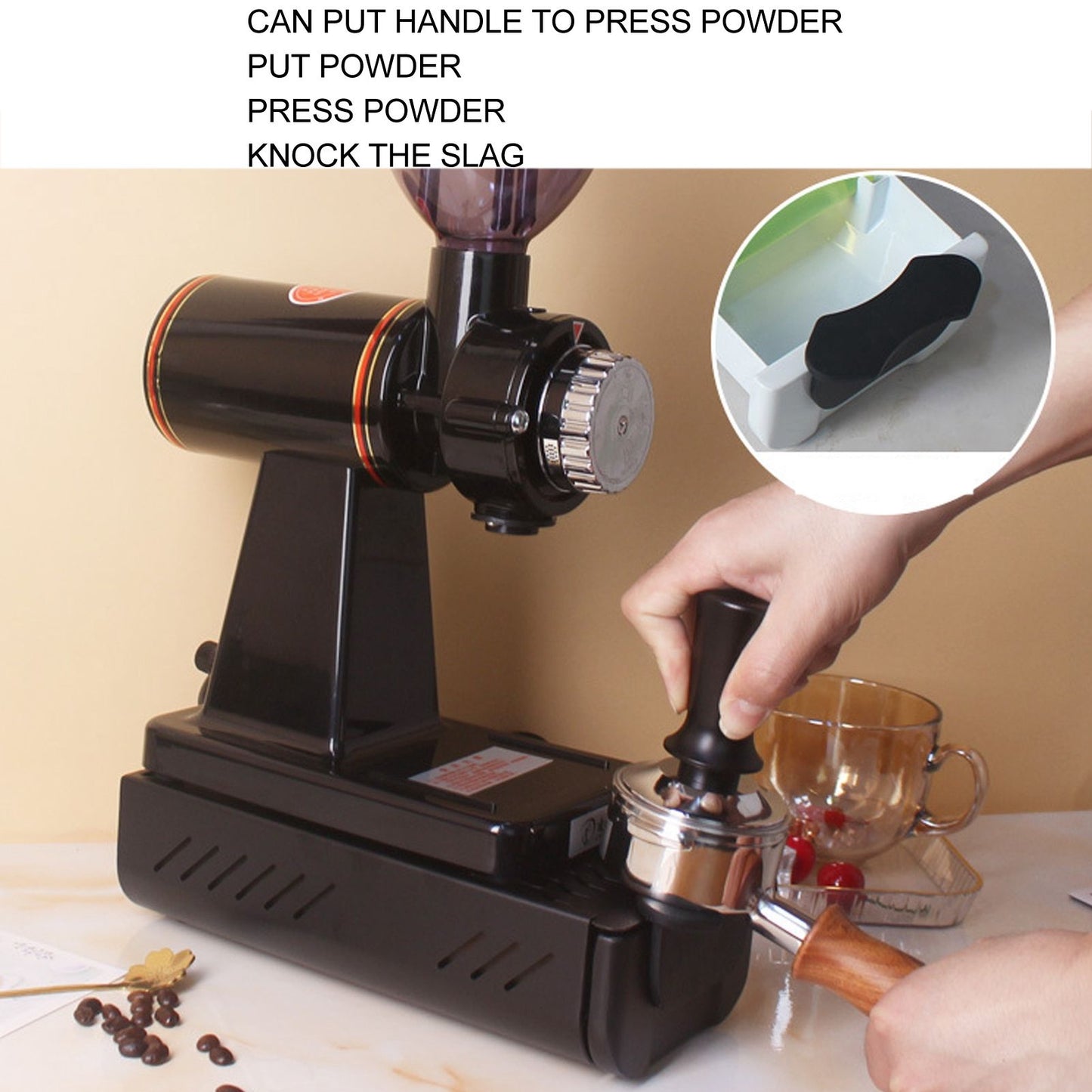 Knock Box Drawer Stainless Steel Detachable Anti Slip Feet Coffee Ground Knock Container White V1294-YM3118220236612-0421