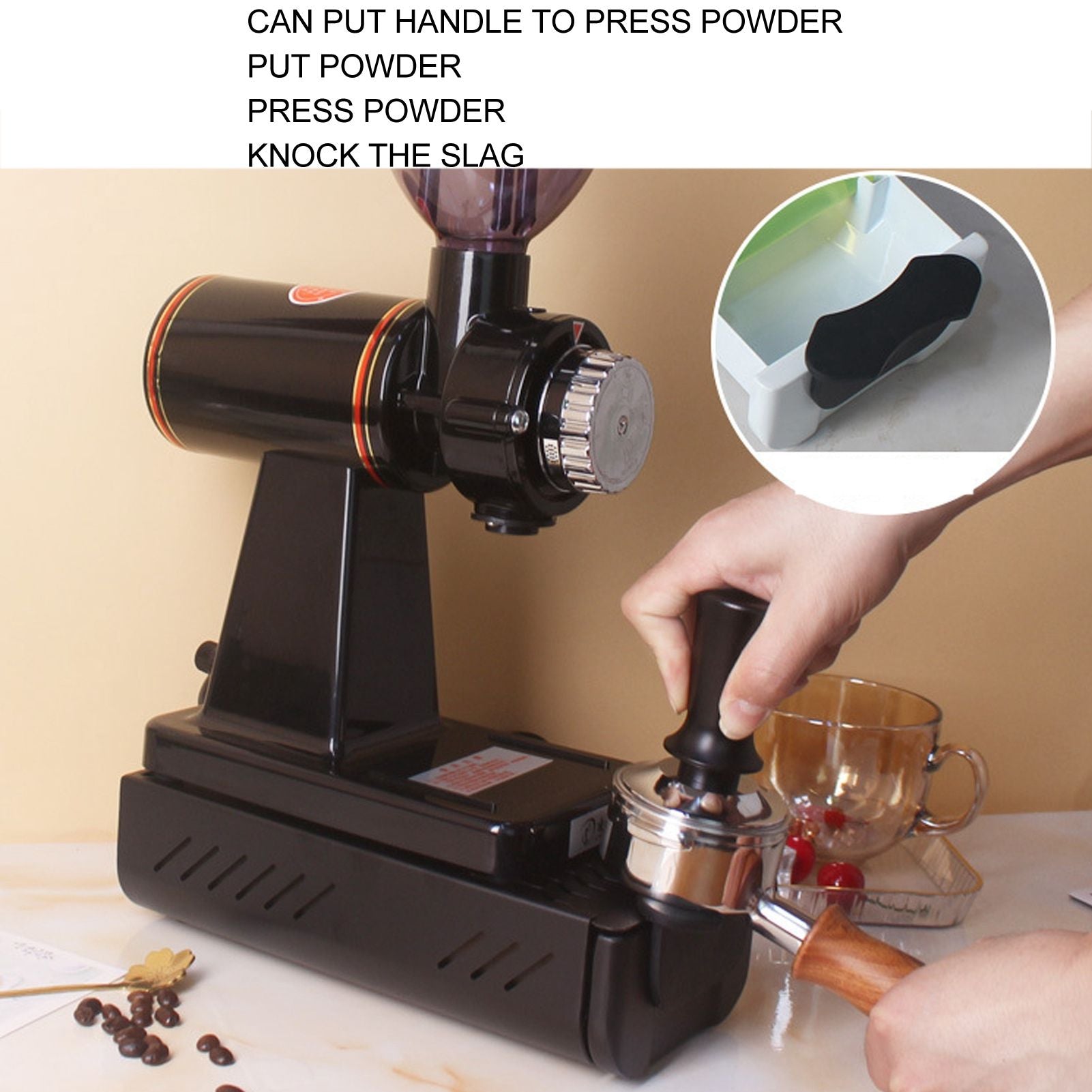 Knock Box Drawer Stainless Steel Detachable Anti Slip Feet Coffee Ground Knock Container Grey V1294-YM3118220236613-0421
