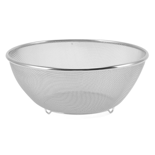 Stainless Steel Strainer Colander Fast Drainage 24CM Diameter Safe Food Grade Material Salad Bowl for Home V1294-YM3118220238912-0421