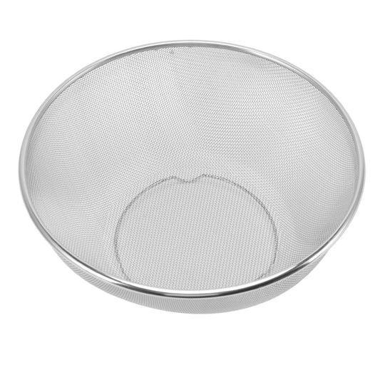 Stainless Steel Strainer Colander Fast Drainage 24CM Diameter Safe Food Grade Material Salad Bowl for Home V1294-YM3118220238912-0421