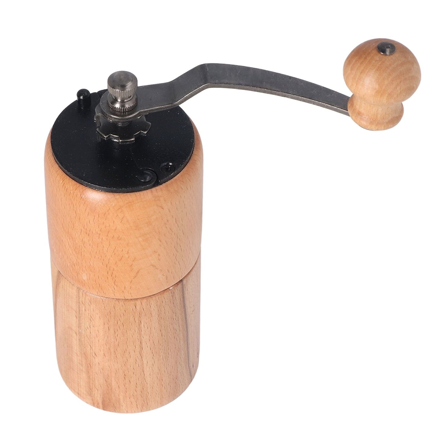 Manual Coffee Grinder Adjustable Coarseness Quiet Portable Wooden Hand Crank Coffee Mill for Home Cafe L V1294-YM3118220239212-0421