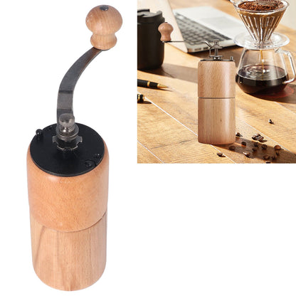 Manual Coffee Grinder Adjustable Coarseness Quiet Portable Wooden Hand Crank Coffee Mill for Home Cafe L V1294-YM3118220239212-0421