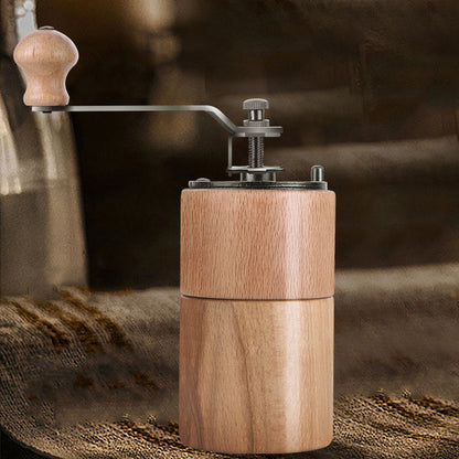 Manual Coffee Grinder Adjustable Coarseness Quiet Portable Wooden Hand Crank Coffee Mill for Home Cafe L V1294-YM3118220239212-0421