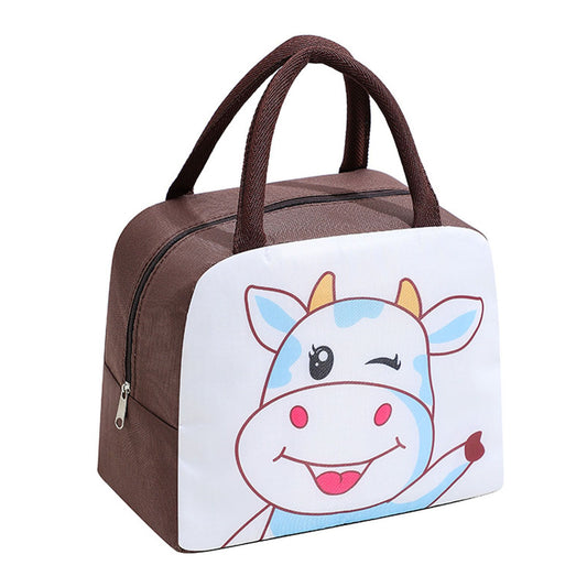 Lunch Bag Cute Cartoon Animal Pattern Waterproof Large Capacity Portable Thermal Insulation Lunch Box Bag for V1294-YM3118220239814-0421