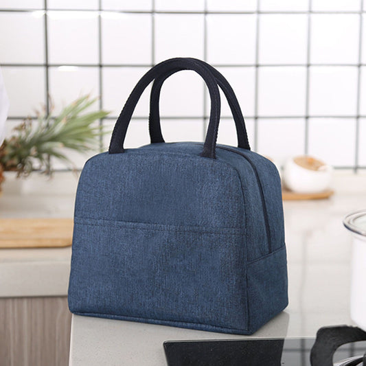 Tote Lunch Bag Reusable Insulated Cooler High Capacity Waterproof for Men Women Work Picnic Beach Dark Blue V1294-YM3118220239913-0421