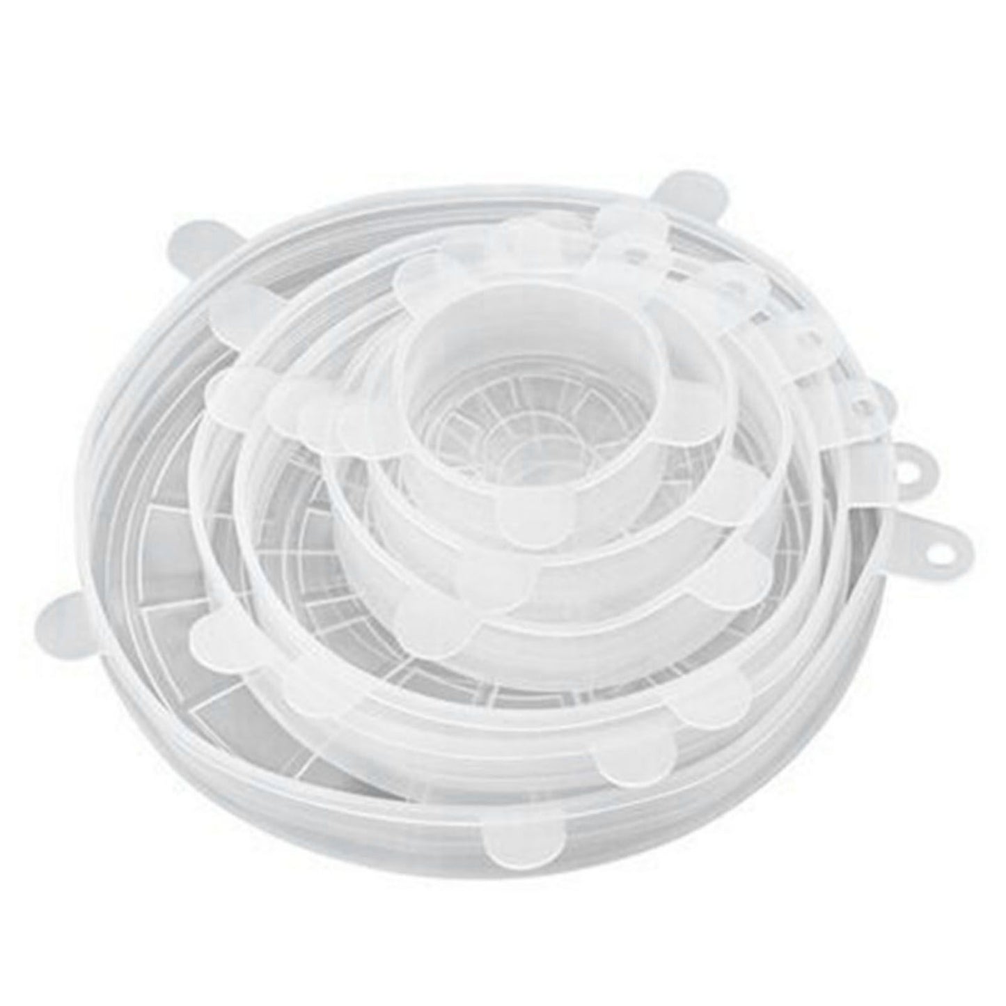 6 Pcs Silicone Stretch Lids High Temperature Resistance Round Reusable Silicone Lids for Refrigerator V1294-YM3118220240811-0421