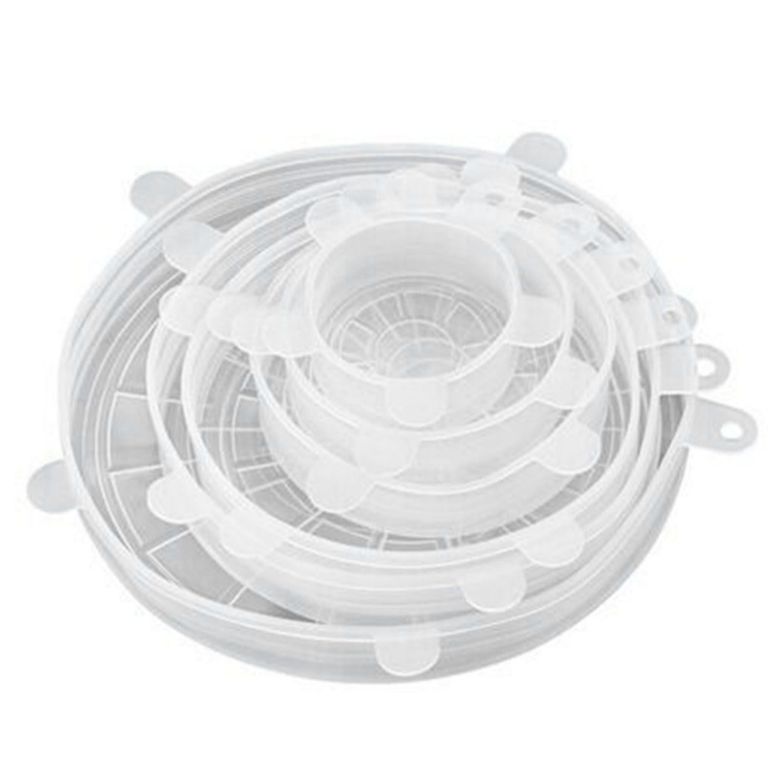 6 Pcs Silicone Stretch Lids High Temperature Resistance Round Reusable Silicone Lids for Refrigerator V1294-YM3118220240811-0421