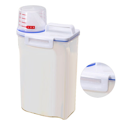 Rice Container Portable Compact 2kg Capacity Box Design Food Grade PP Plastic Airtight Food Storage Container V1294-YM3118220241711-0421