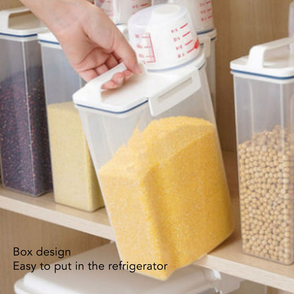 Rice Container Portable Compact 2kg Capacity Box Design Food Grade PP Plastic Airtight Food Storage Container V1294-YM3118220241711-0421
