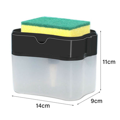 Dish Liquid Dispenser Durable Plastic Effort Saving Press Large Capacity Dish Detergent Dispenser for Kitchen V1294-YM3118220243411-0421