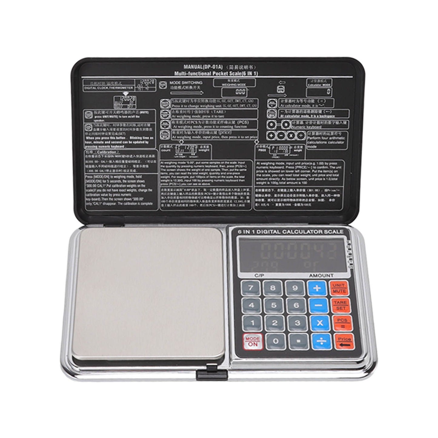 0.01/100G Digital Calculator Scale Kitchen Scale Baking Food Precise Scale with White Light Backlit Screen V1294-YM3118220243511-0421