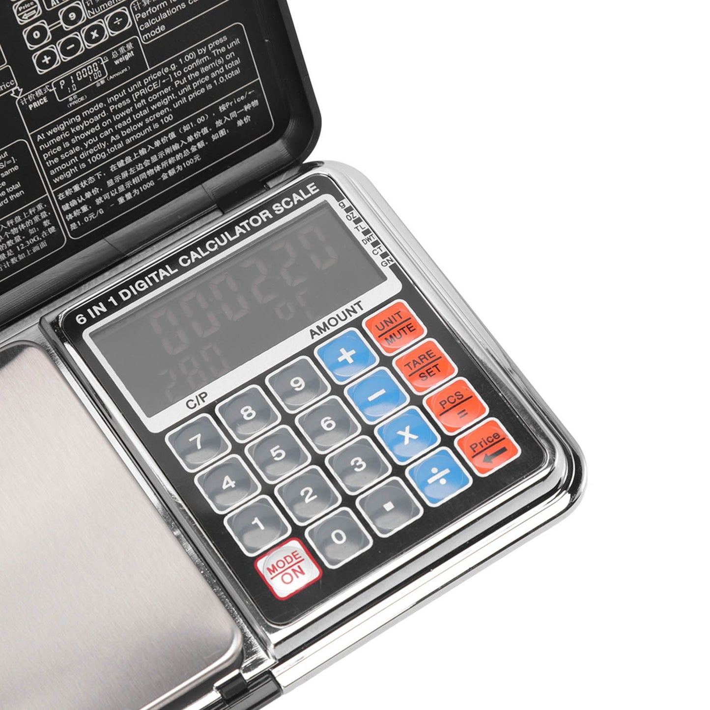 0.01/100G Digital Calculator Scale Kitchen Scale Baking Food Precise Scale with White Light Backlit Screen V1294-YM3118220243511-0421